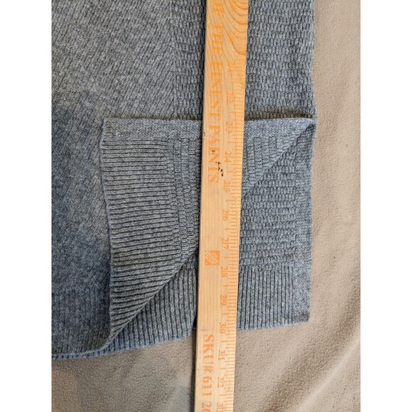 J Jill Women's Sweater Gray Small Knitted V-Neck Relaxed Tunic Pullover - Picture 6 of 12